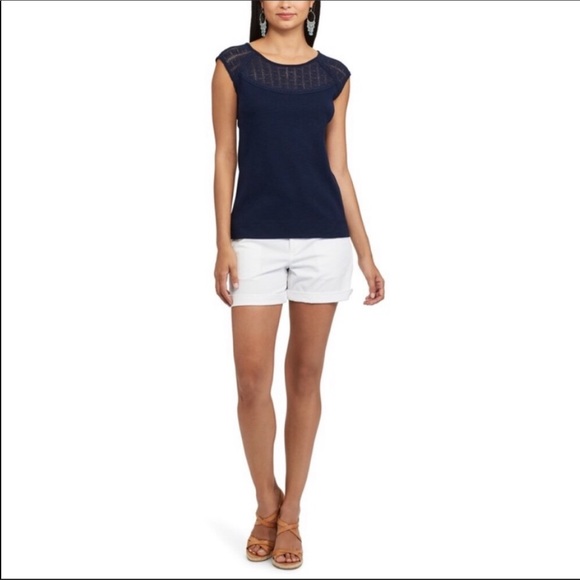Navy blue Chaps T-shirt. - Picture 1 of 6